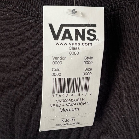 VANS‎ Graphic Print "Really Need A Vacation" Classic Fit T-Shirt Men's Medium - Picture 3 of 7